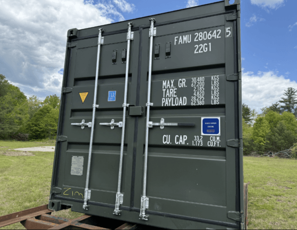 20 x 8 x 8.5 Green Shipping / Storage Container