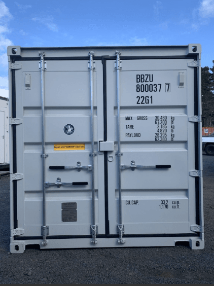 20ft Light Grey One Trip Shipping Container